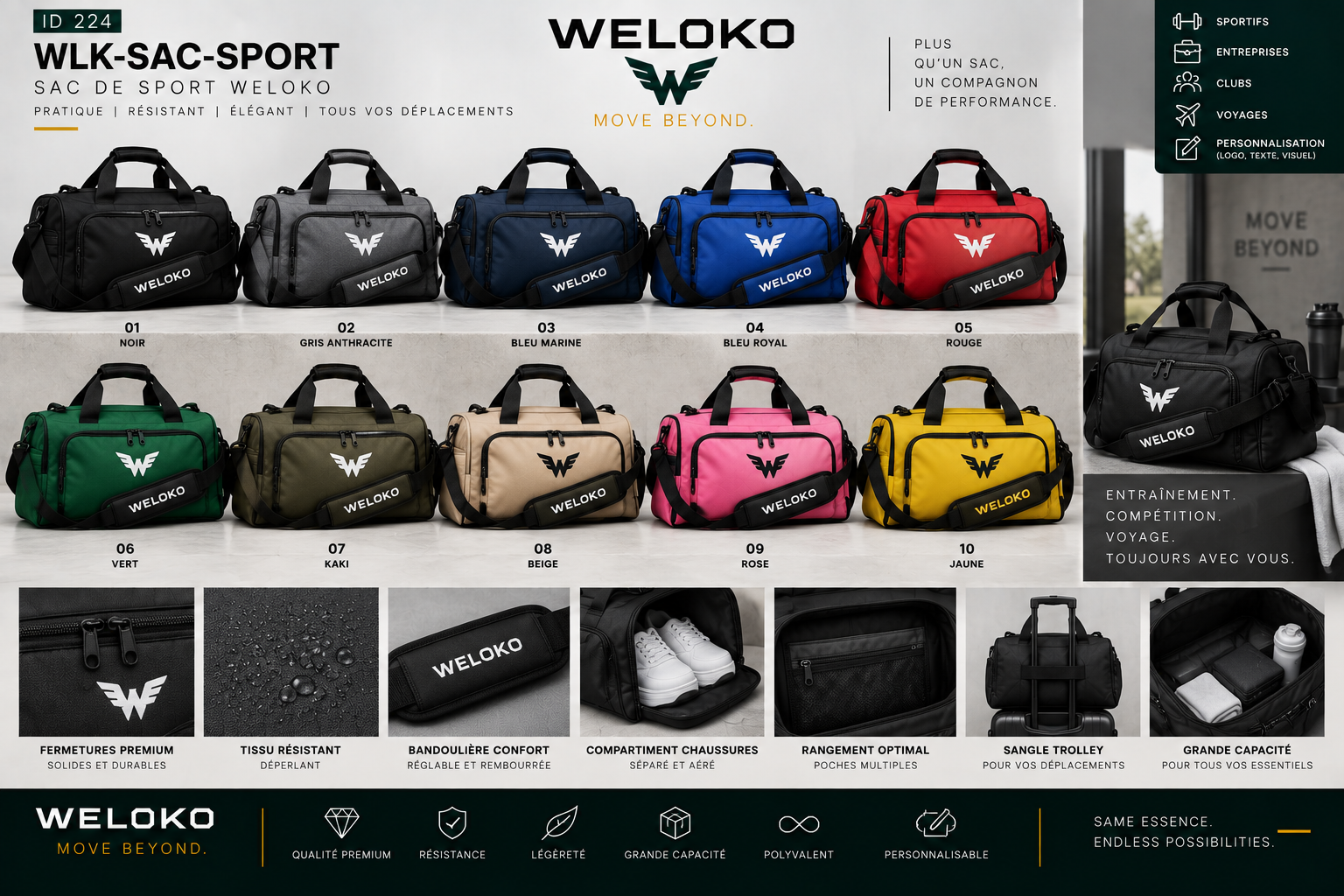 Sac de sport WELOKO