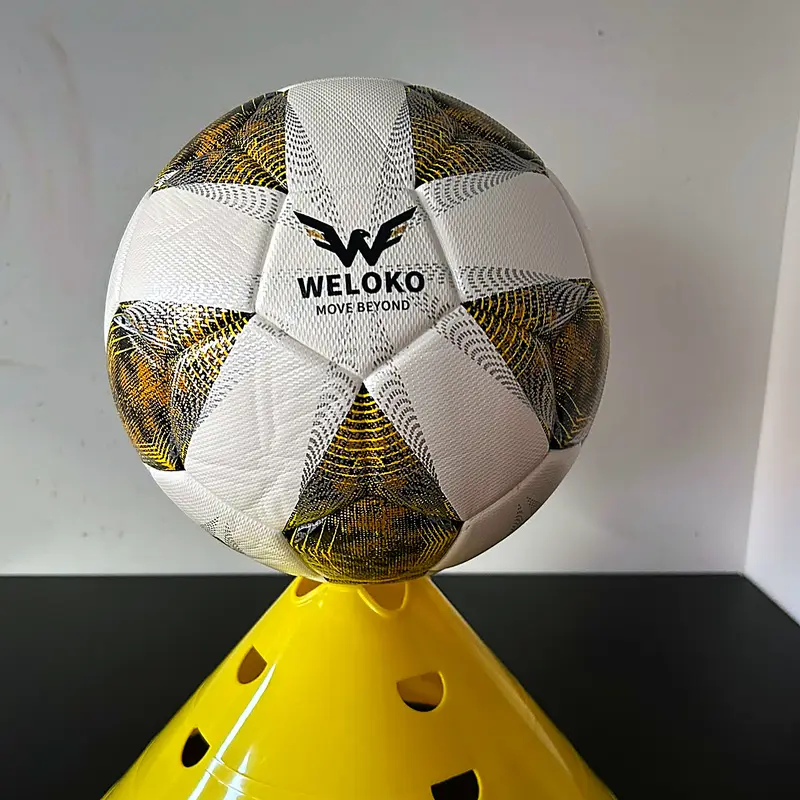 Ballon WELOKO blanc et or